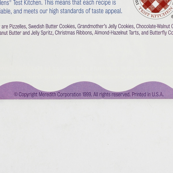 Better Homes and Gardens All-Time Favorite Christmas Cookies 1999 Pamphlet