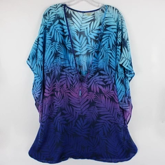 Bleu by Rod Beattie Women's M Blue and Purple Ombre Coverup