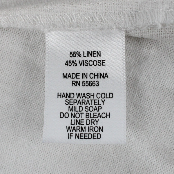 JNY Women's 1X White Linen Blend Open Front Jacket with Pockets