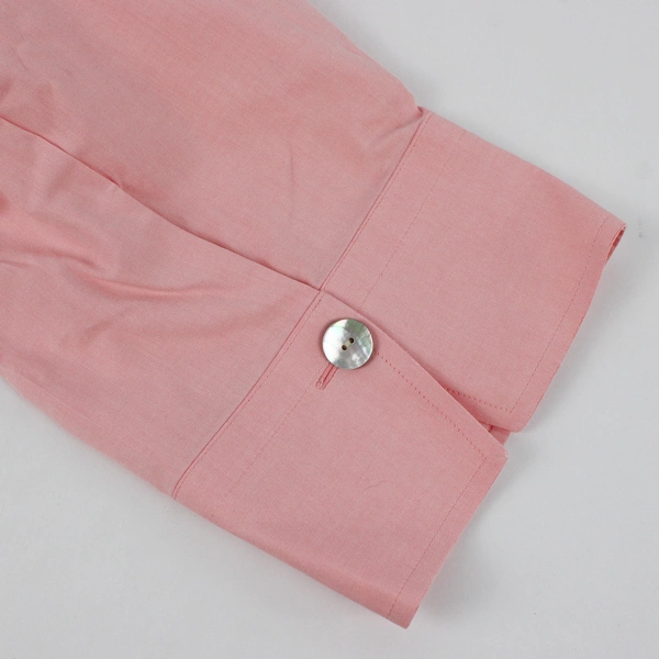 Foxcroft Women's 22W Pink Button-Up with 3/4 Sleeves