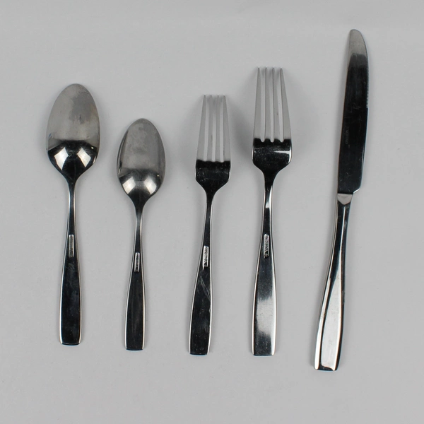 Set of 5 Oneida Continum Place Setting Stainless Steel Glossy Finish