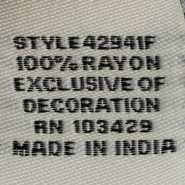 Caffe Marrahesh Women's 3X Blue Patterned Blouse with Sequin Details