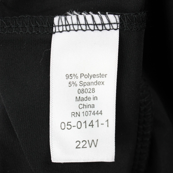 Jessica London Women's 22W Black Short Sleeve Dress 