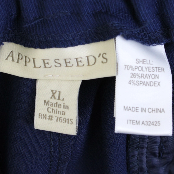 Appleseed's Women's XL Navy Elastic Band Dress Pants