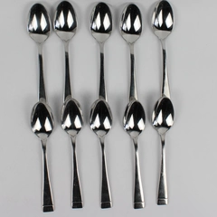 Lot of 10 Oneida Mercer Tablespoons Stainless Steel Glossy Finish 