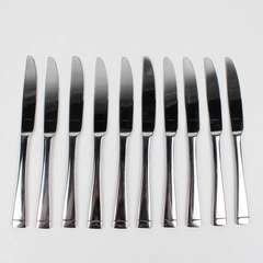 Lot of 10 Oneida Mercer French Solid Knives Stainless Steel Glossy Finish 