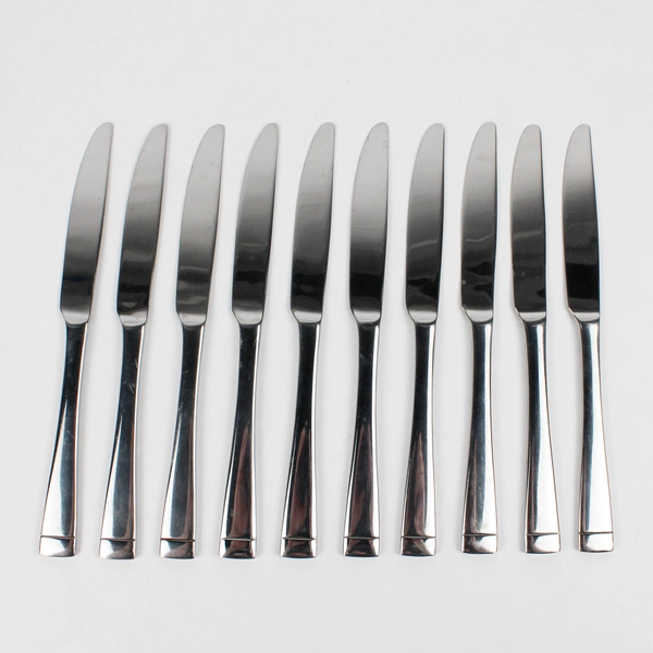 Lot of 10 Oneida Mercer French Solid Knives Stainless Steel Glossy Finish 
