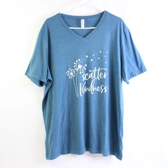 Bella + Canvas Women's 2XL Blue Heather Graphic T-shirt