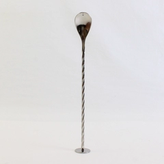 Cocktail Bar Pitcher Stirrer Spoon 10" Twisted Metal Handle