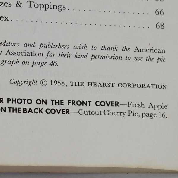 Vintage Good Housekeeping's Party Pie Book 1958 Paperback