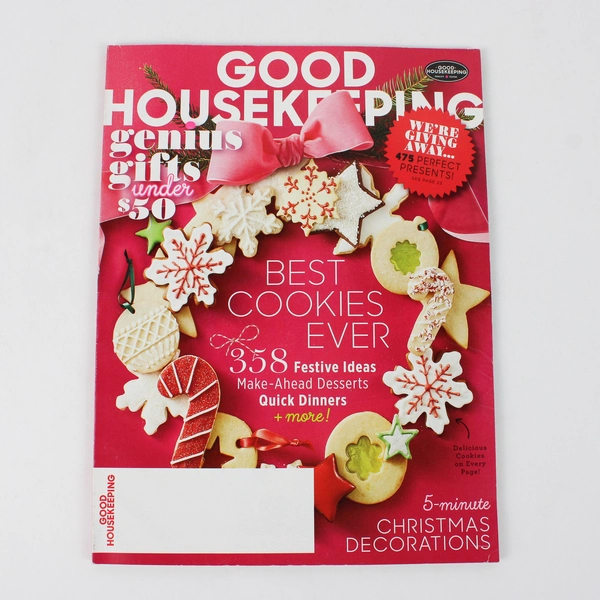 Good Housekeeping Magazine December 2016 Featuring Best Cookies Ever