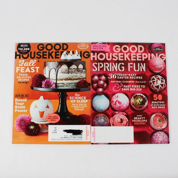 Lot of 4 Good Housekeeping Magazines January February April & October 2017