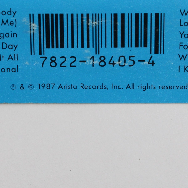 Whitney Houston Self-Titled Cassette Tape 1987 Arista Records