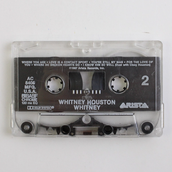 Whitney Houston Self-Titled Cassette Tape 1987 Arista Records