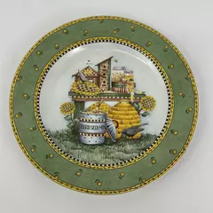 1999 Sakura Garden Vignette Debbie Mumm Salad Dessert Plate Garden Table