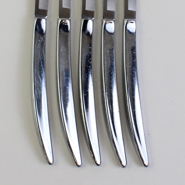 Lot Of 5 Towle Silver Luxor (Stainless) Flatware Steak Knives 8.75" Long