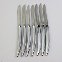Lot Of 7 Towle Silver Luxor (Stainless) Flatware Steak Knives 8.75" Long