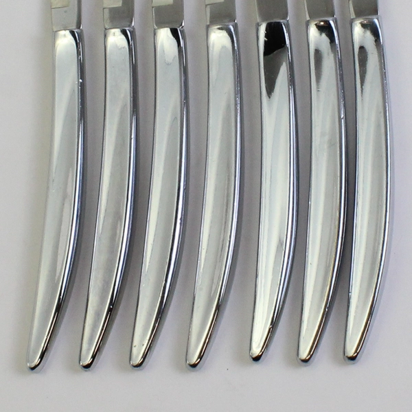 Lot Of 7 Towle Silver Luxor (Stainless) Flatware Steak Knives 8.75" Long