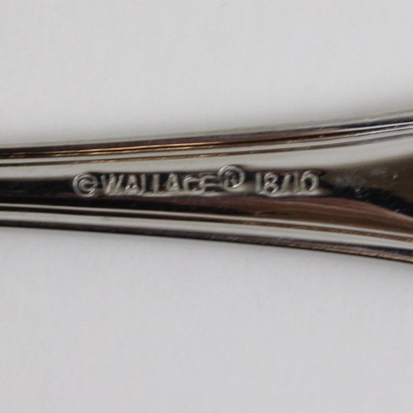 Lot Of 5 Wallace Silver Royal Thread (Stainless) Flatware Salad Forks 7.25" Long