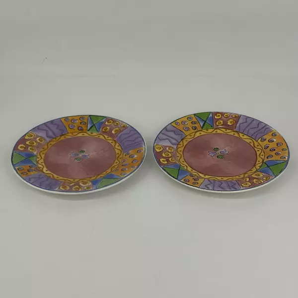 2 Vintage Sango The Sweet Shoppe Sue Zipkin Cherry Cheesecake Salad Plates 3026