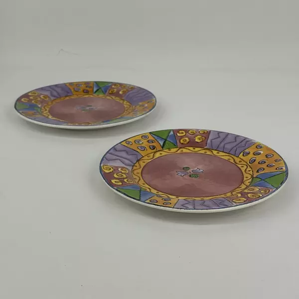 2 Vintage Sango The Sweet Shoppe Sue Zipkin Cherry Cheesecake Salad Plates 3026