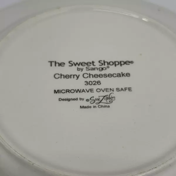 2 Vintage Sango The Sweet Shoppe Sue Zipkin Cherry Cheesecake Salad Plates 3026