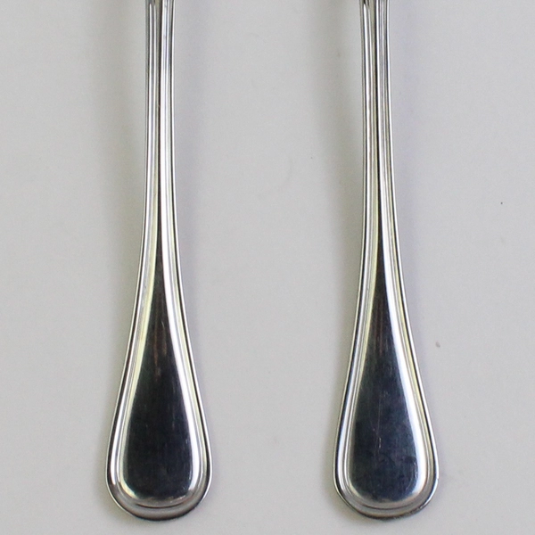 Lot Of 2 Wallace Silver Royal Thread (Stainless) Flatware Serving Spoons