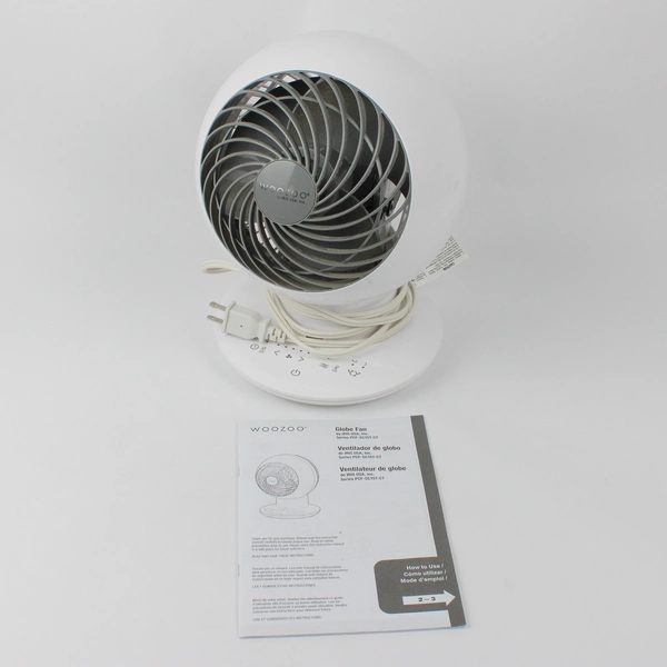 IRIS Woozoo Globe Multi-Directional 5-Speed Oscillating Fan Small White