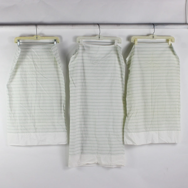 Lot Of 3 Pottery Barn Matching Green Striped Pillowcases 2 Standard & 1 King