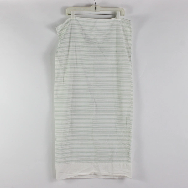 Lot Of 3 Pottery Barn Matching Green Striped Pillowcases 2 Standard & 1 King