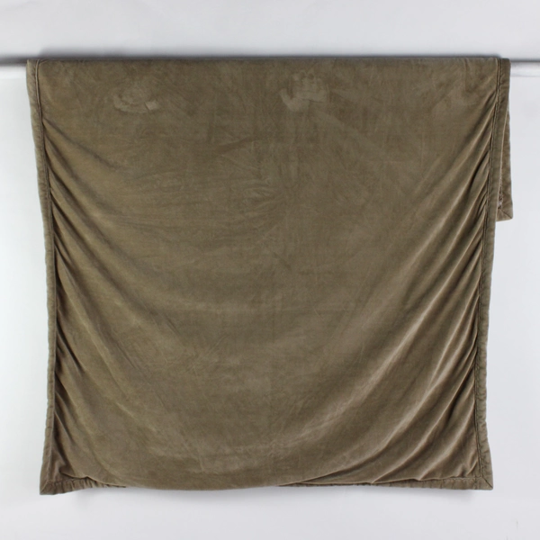 Artisan De Luxe Home Solid Brown Fuzzy Throw Blanket 100% Polyester 48" x 61"