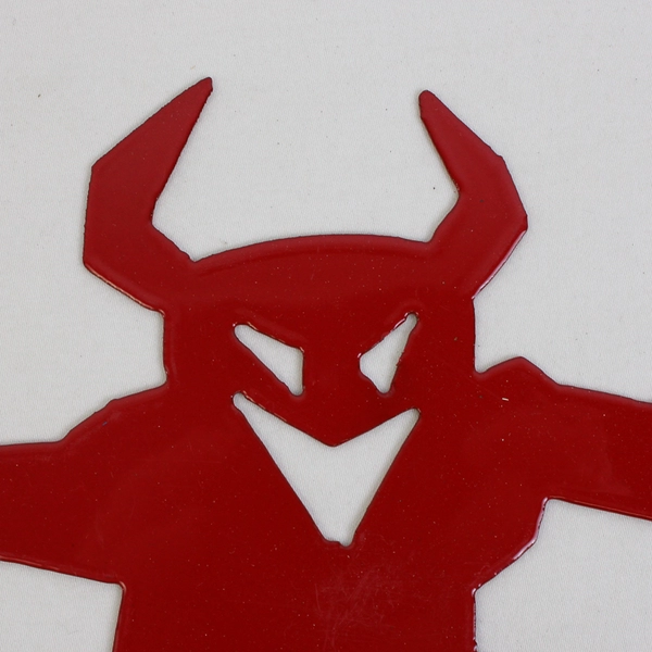 Lot Of 12 Unbranded Red Devil Metal Cut Out Lawn Decor Halloween 10.5" x 10"