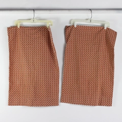 Lot Of 2 Matching Threshold 100% Cotton Pillowcase Brown/White 19.5" x 29"