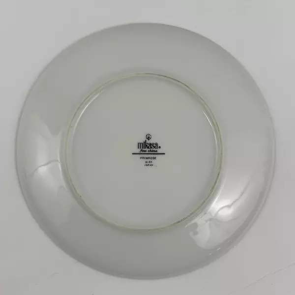 Set of 7 Mikasa Primrose Bread Plates With Platinum Rims 6.25 Inch