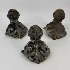 Set of 3 Salvaged Cast Iron Claw Foot Bathtub Feet