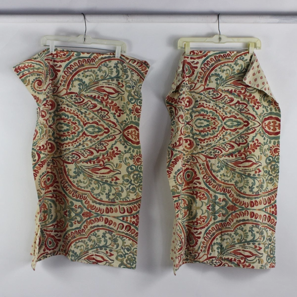 Lot Of 2 Matching Nicole Miller Home Multicolor King Pillowcases 100% Cotton