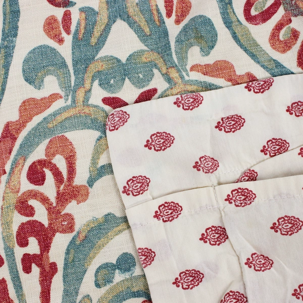 Lot Of 2 Matching Nicole Miller Home Multicolor King Pillowcases 100% Cotton