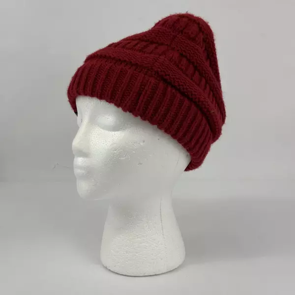 C.C Women Trendy Chunky Soft Ribbed Cable Knit Skull Cap Beanie Hat