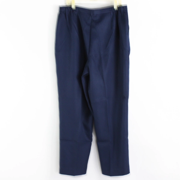 Lester Square Women's 18 Navy Pleated Dress Pants