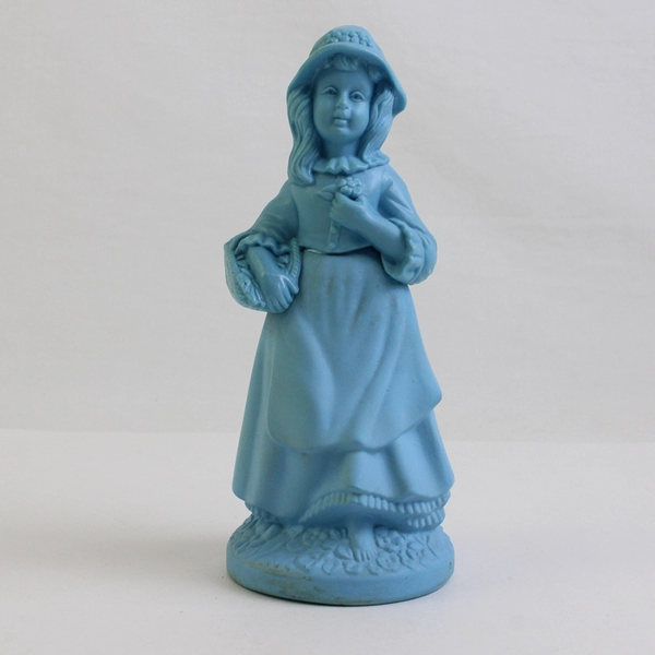 Vintage Avon Little Girl Blue Decanter Somewhere Cologne (Full Bottle, 3 Oz)