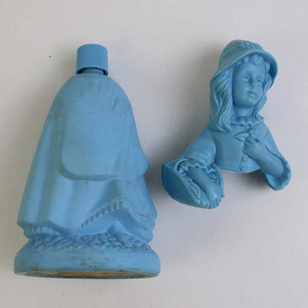Vintage Avon Little Girl Blue Decanter Somewhere Cologne (Full Bottle, 3 Oz)
