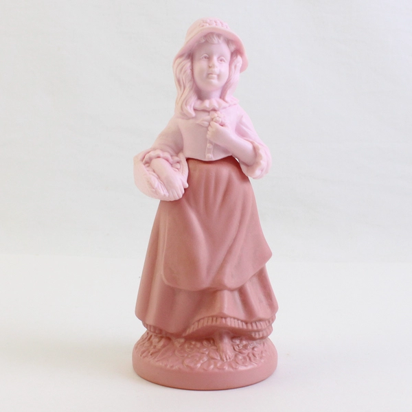 Vintage Avon Little Pink Blue Decanter Somewhere Cologne (Full Bottle, 3 Oz)