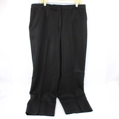 Lester Square Women's 18 Black Pleated Dress Pants