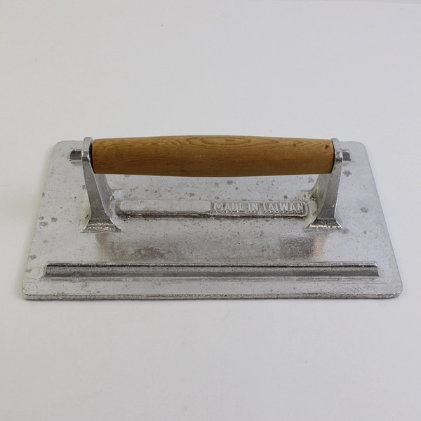 Aluminum Steak Press with Wooden Handle