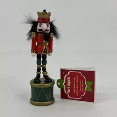 Pier 1 Imports Nutcracker Wooden Soldier Push Toy with Tag