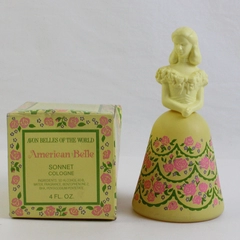 Vintage Avon American Belle Decanter Sonnet Cologne (Full Bottle, 4 Oz)