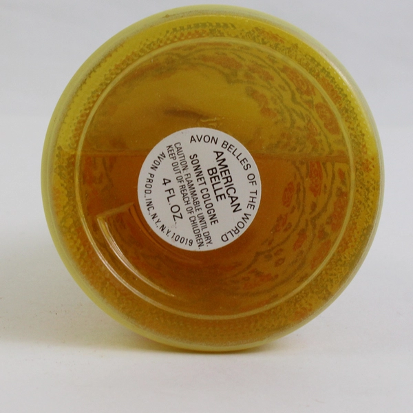 Vintage Avon American Belle Decanter Sonnet Cologne (Full Bottle, 4 Oz)