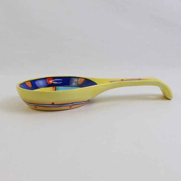 Ceramic California Beach Design 8" Spoon Rest