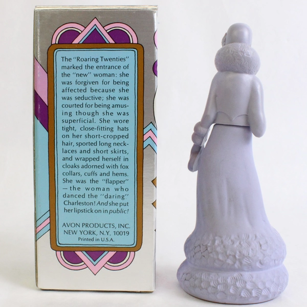 Vtg Avon Roaring Twenties Decanter Unforgettable Cologne (Empty Bottle, 3 Oz)