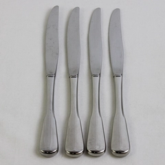 Set of 4 Oneida Plymouth Rock Dinner Knives Stainless Flatware Replacements